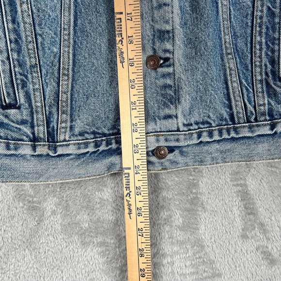 Vintage Levis 70506-0216 Denim Trucker Jacket 44R Made in the USA Distressed - Picture 8 of 13
